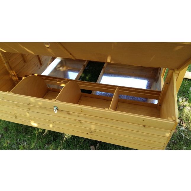 Grand poulailler Bassette XXL 15 à 18 poules toit noir