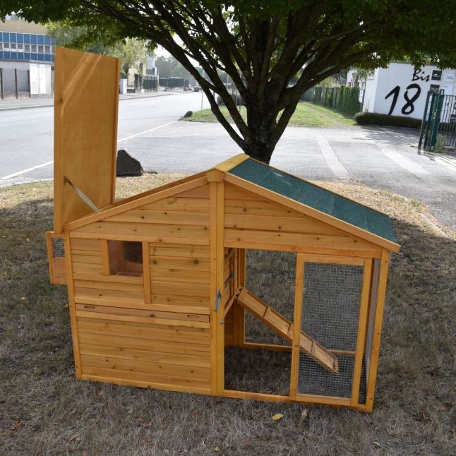 Poulailler Orava toit shingle ouvrant 2 à 4 poules