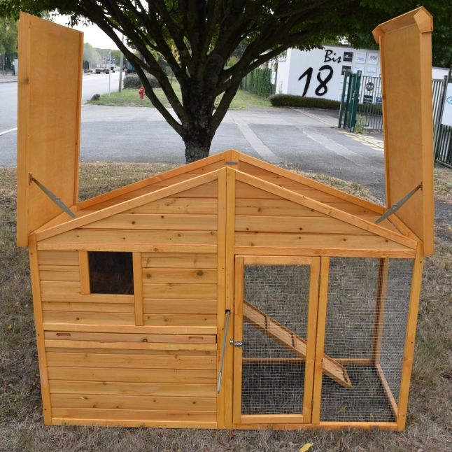 Poulailler Orava toit shingle ouvrant 2 à 4 poules