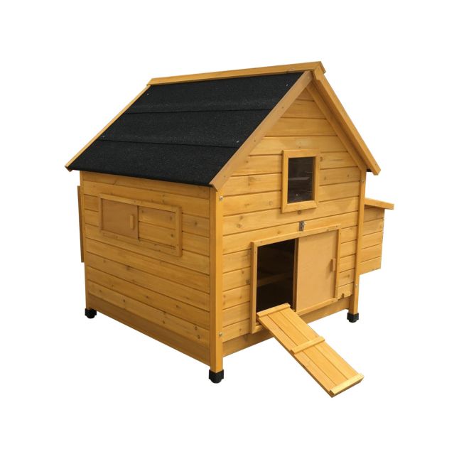 Poulailler Cémani L toit shingle noir 4 à 6 poules