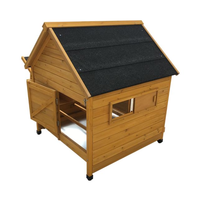 Poulailler Cémani L toit shingle noir 4 à 6 poules