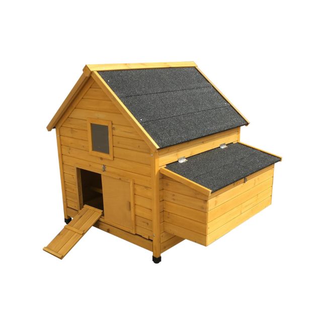 Poulailler Cémani L toit shingle noir 4 à 6 poules