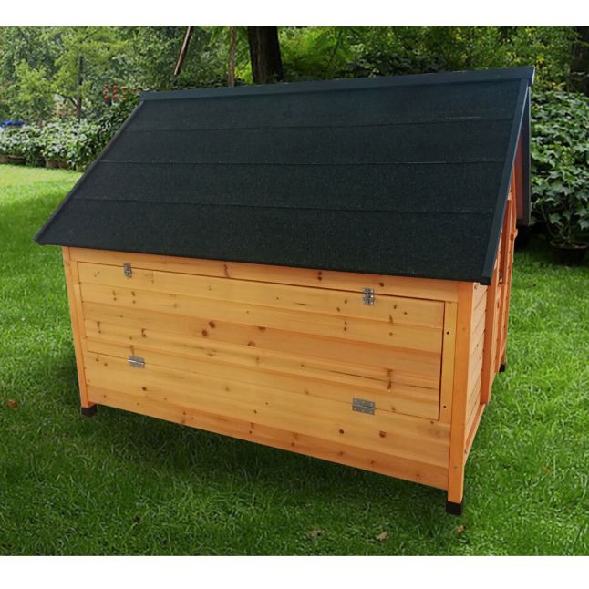 Grand poulailler Bassette XXL 15 à 18 poules toit noir