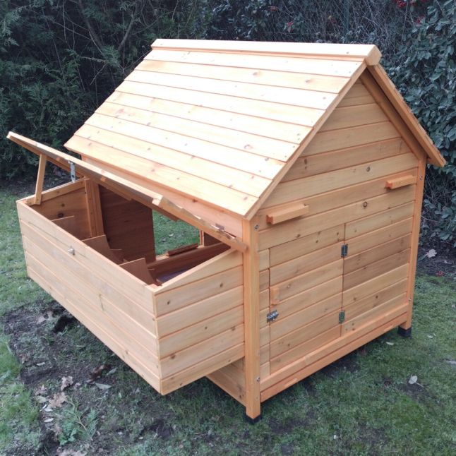 Poulailler Cémani XL toit bois 6 à 10 poules