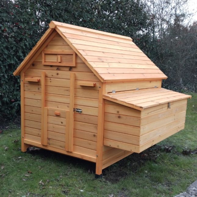 Poulailler Cémani XL toit bois 6 à 10 poules