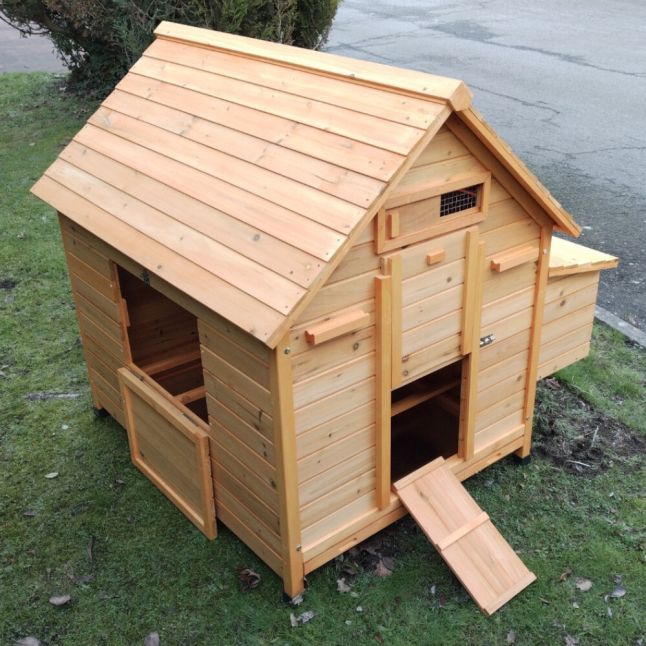 Poulailler Cémani XL toit bois 6 à 10 poules