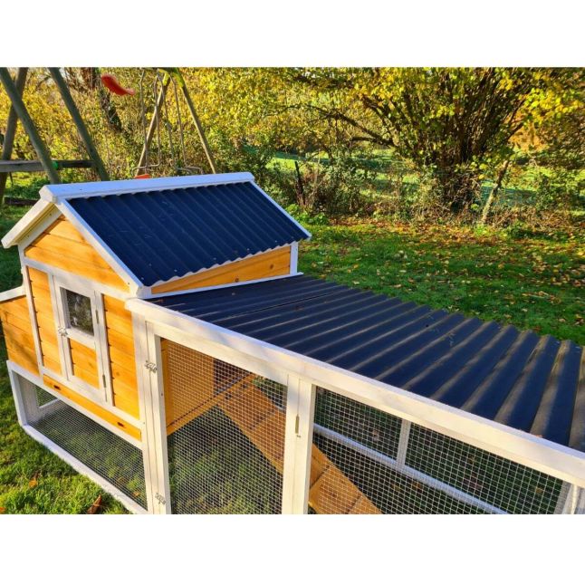 Poulailler Toit Renforcé M toit plastique 6 à 8 poules